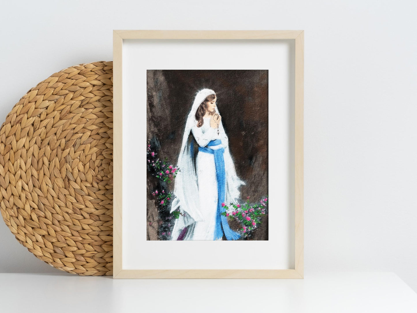 Immaculate Conception Print | Catholic Artwork | Virgin Mary | Catholic Gift | Catholic Godparent Gift | Our Lady | Mother Mary