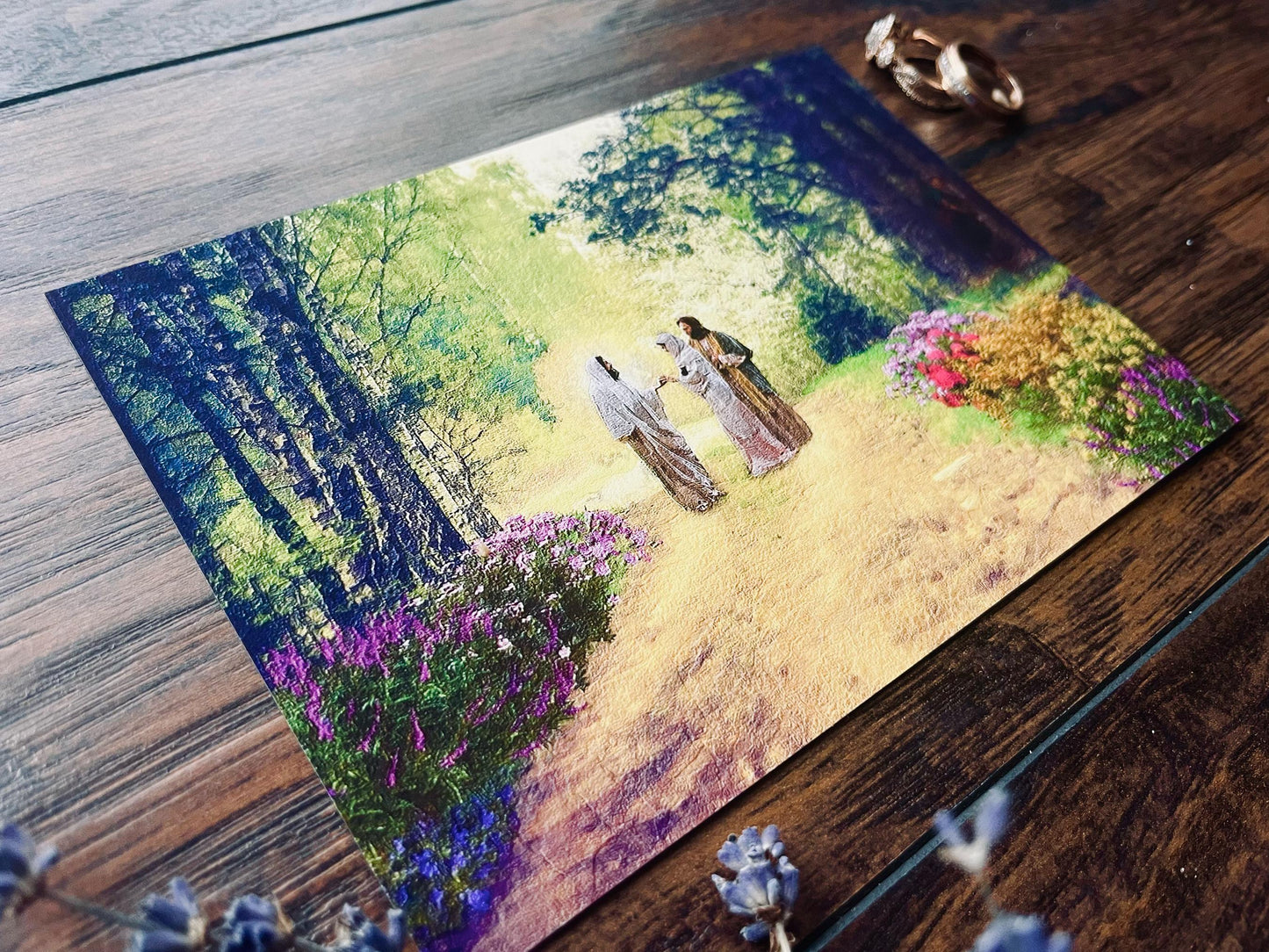 Road to Emmaus Print | Catholic Artwork | Jesus | Resurrection | Catholic Gift | Catholic Wedding Gift | Christian Gift | Valentine's Day