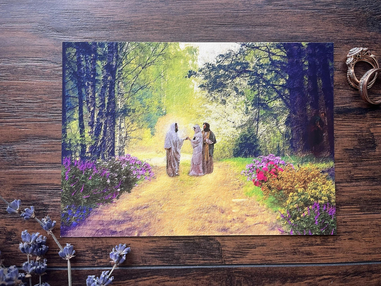 Road to Emmaus Print | Catholic Artwork | Jesus | Resurrection | Catholic Gift | Catholic Wedding Gift | Christian Gift | Valentine's Day