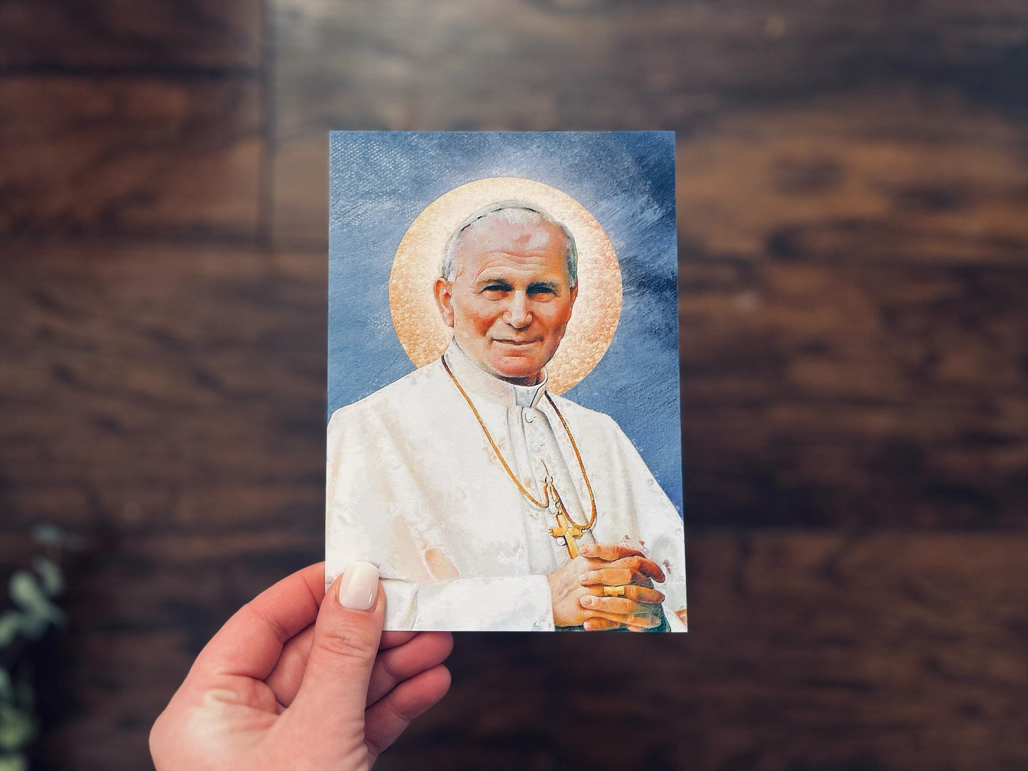 St. John Paul II Print | Catholic Artwork | SJPII | Catholic Gift | Catholic Men's Gift | Catholic Saint