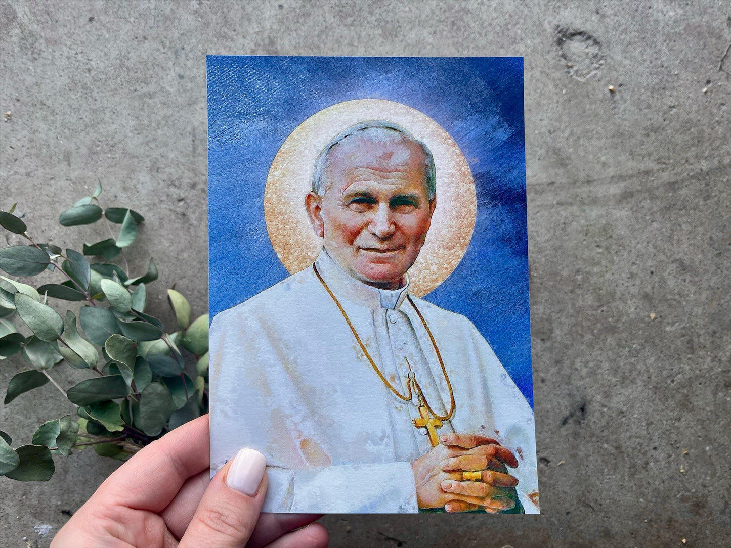 St. John Paul II Print | Catholic Artwork | SJPII | Catholic Gift | Catholic Men's Gift | Catholic Saint