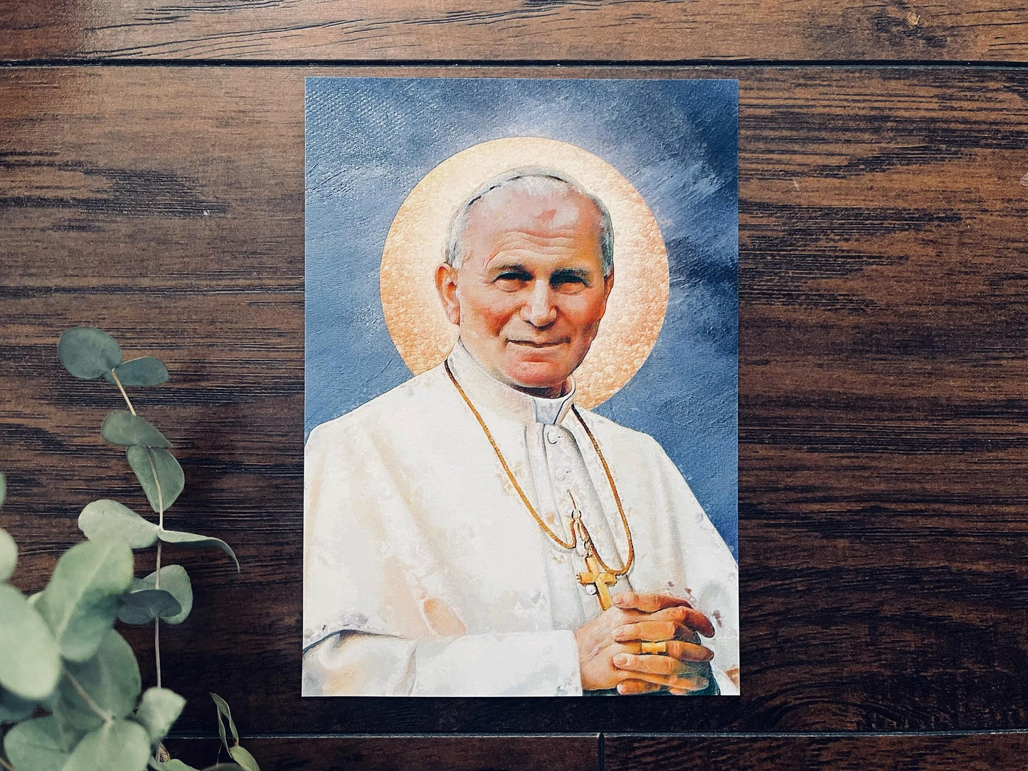 St. John Paul II Print | Catholic Artwork | SJPII | Catholic Gift | Catholic Men's Gift | Catholic Saint