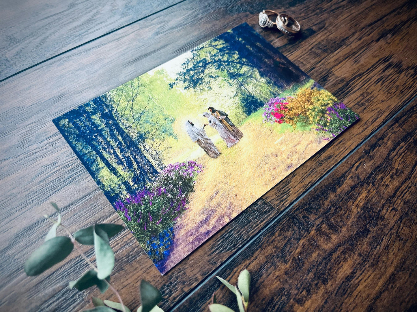 Road to Emmaus Print | Catholic Artwork | Jesus | Resurrection | Catholic Gift | Catholic Wedding Gift | Christian Gift | Valentine's Day
