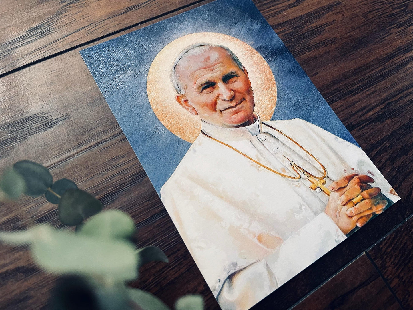 St. John Paul II Print | Catholic Artwork | SJPII | Catholic Gift | Catholic Men's Gift | Catholic Saint
