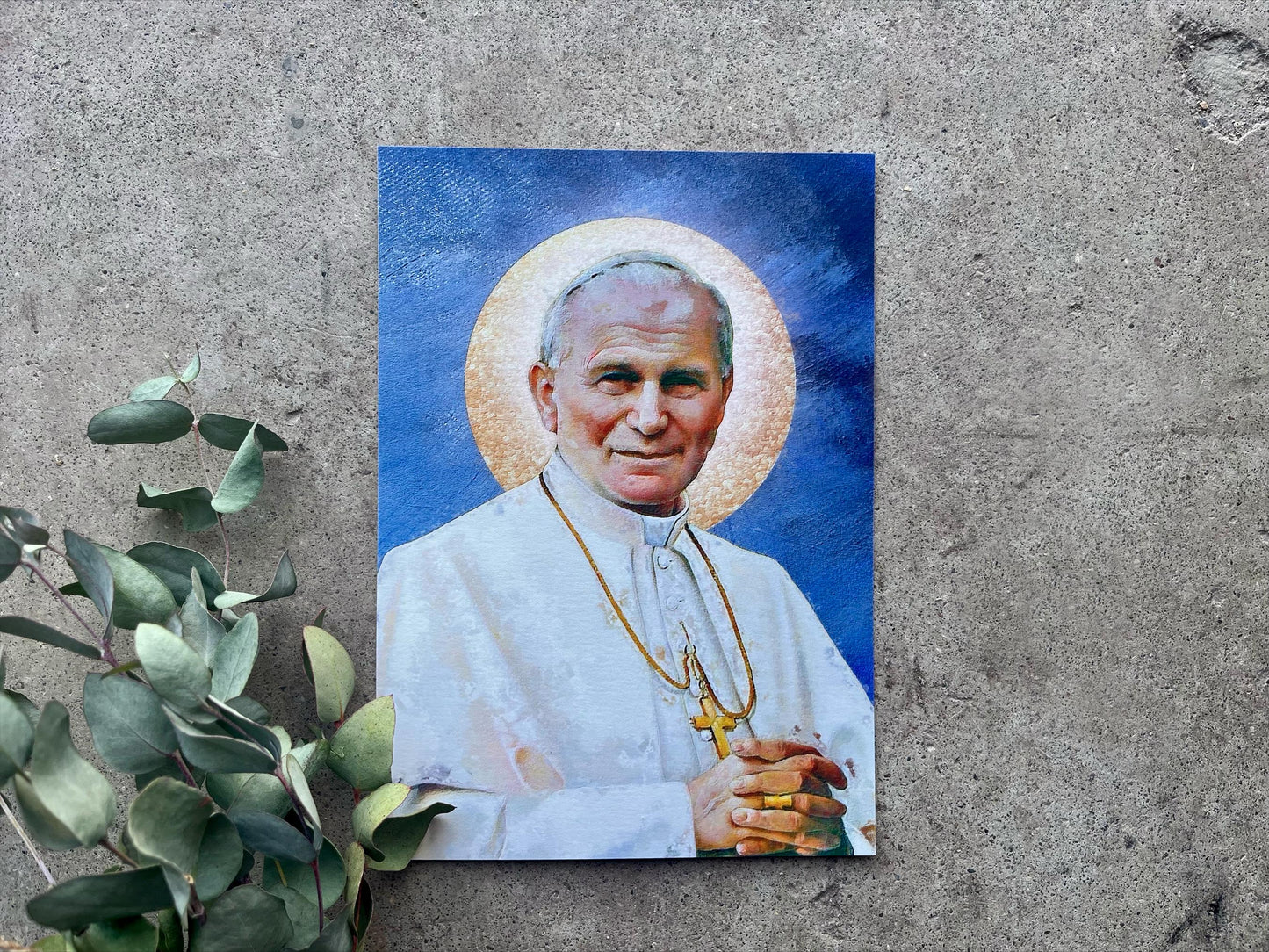 St. John Paul II Print | Catholic Artwork | SJPII | Catholic Gift | Catholic Men's Gift | Catholic Saint