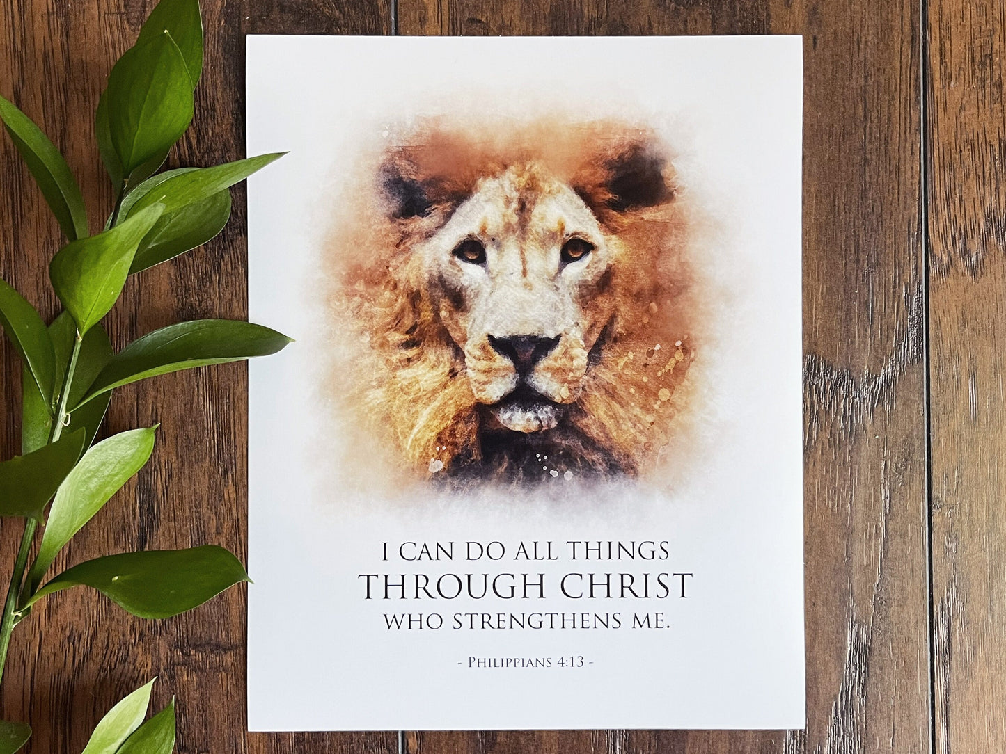 Philippians 4:13 Print | Catholic Artwork | Godparent Gift | Catholic Baptism Gift | Catholic Confirmation Gift | Catholic Wall Art