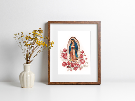 Our Lady of Guadalupe Print | Catholic Artwork | Our Lady of Guadalupe Art | Catholic Wedding Gift | Confirmation Gift | Catholic Easter