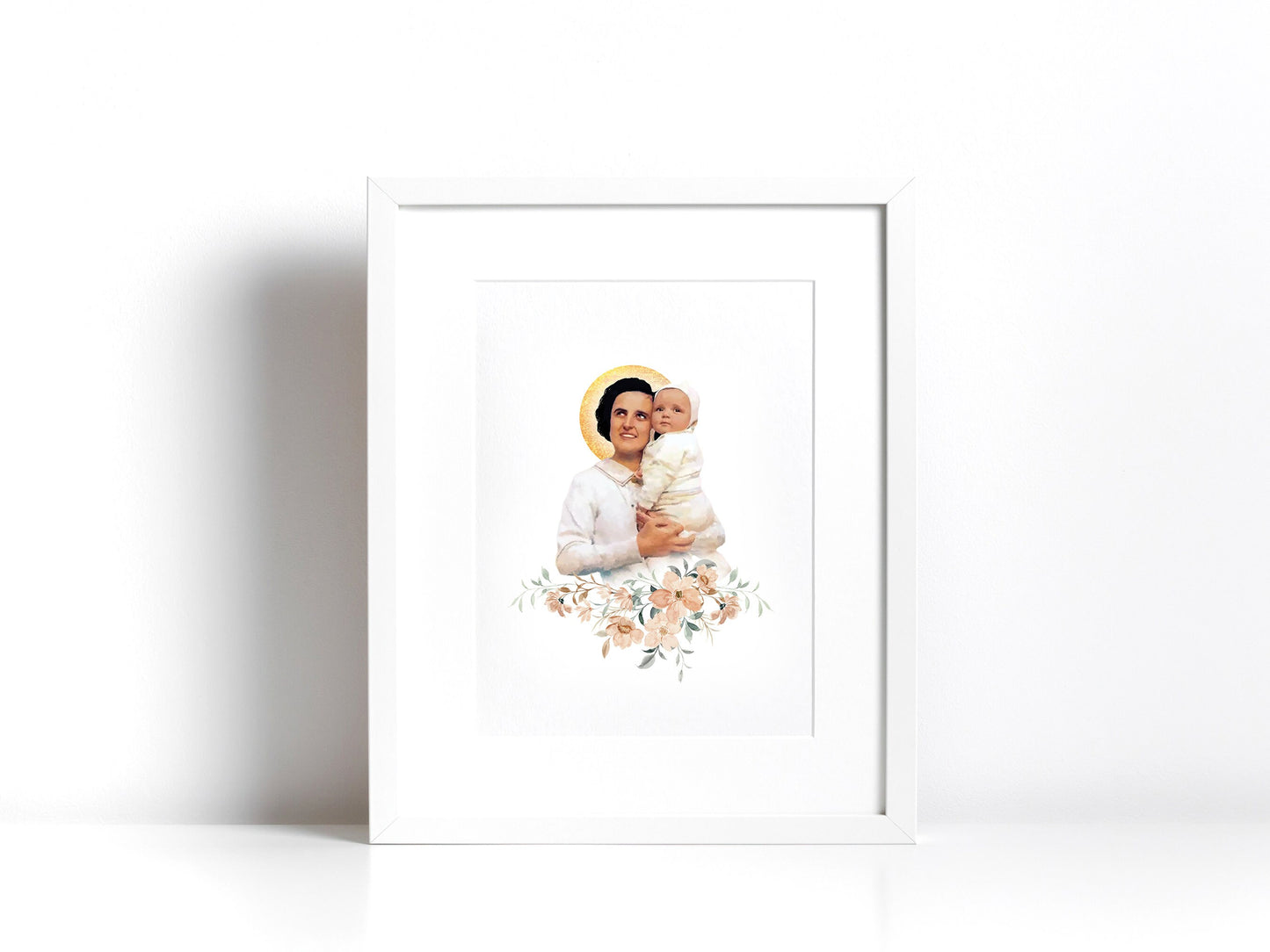 St. Gianna Molla Print | Catholic Artwork | St. Gianna | Catholic Baptism Gift | Catholic Confirmation Gift | Godparent Gift