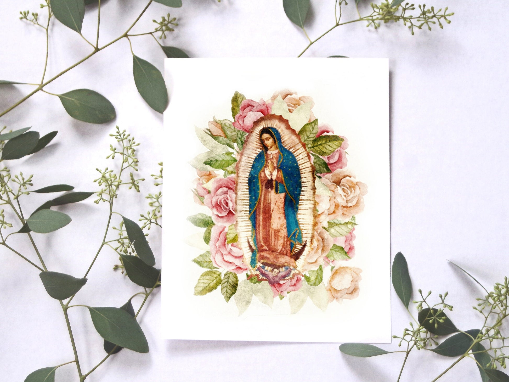Our Lady of Guadalupe Print | Catholic Artwork | Our Lady of Guadalupe Art | Catholic Wedding Gift | Confirmation Gift | Catholic Easter
