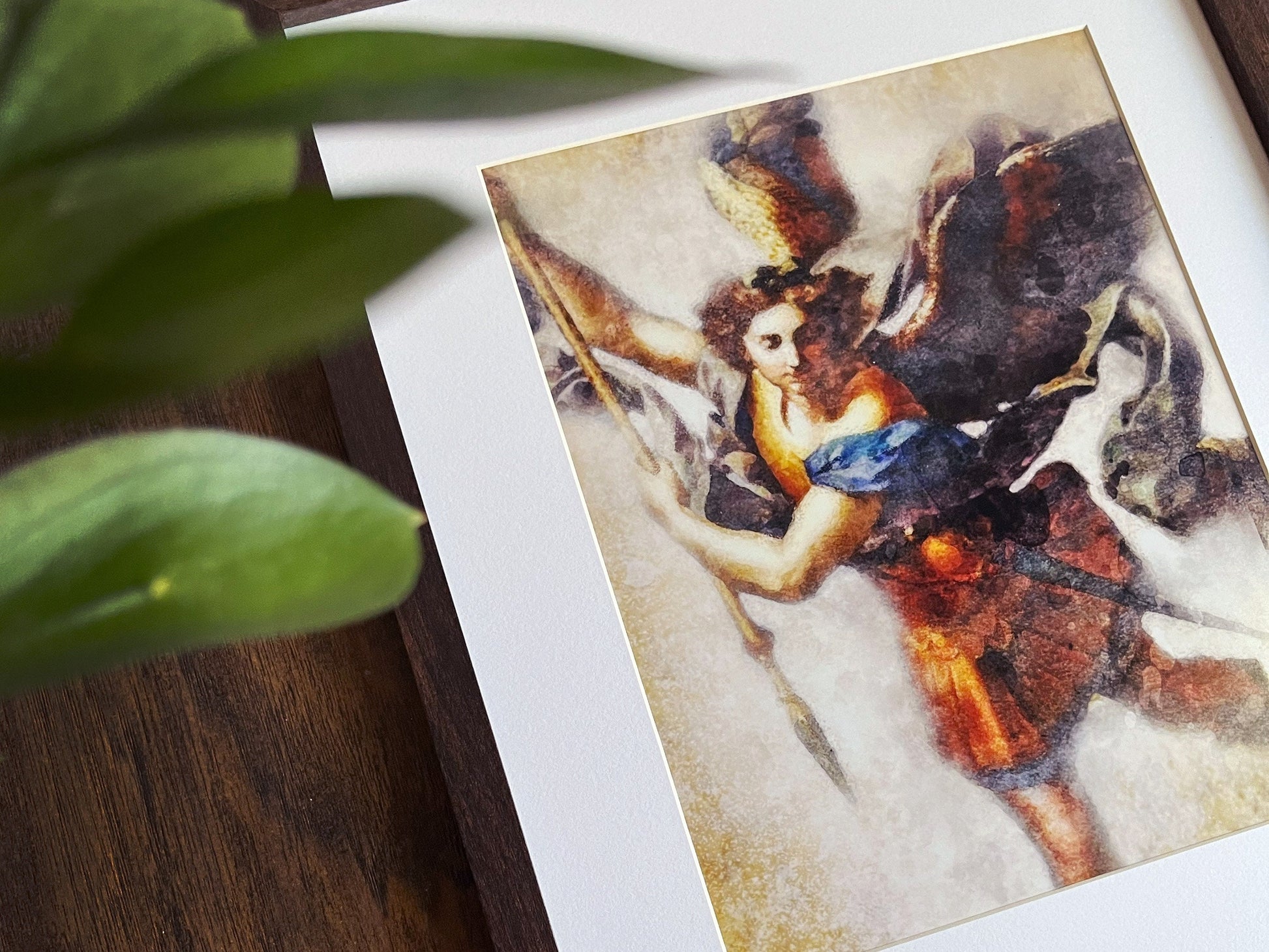 St. Michael the Archangel Print | Catholic Artwork | St. Michael | Catholic Baptism Gift | Catholic Confirmation Gift | Godparent Gift