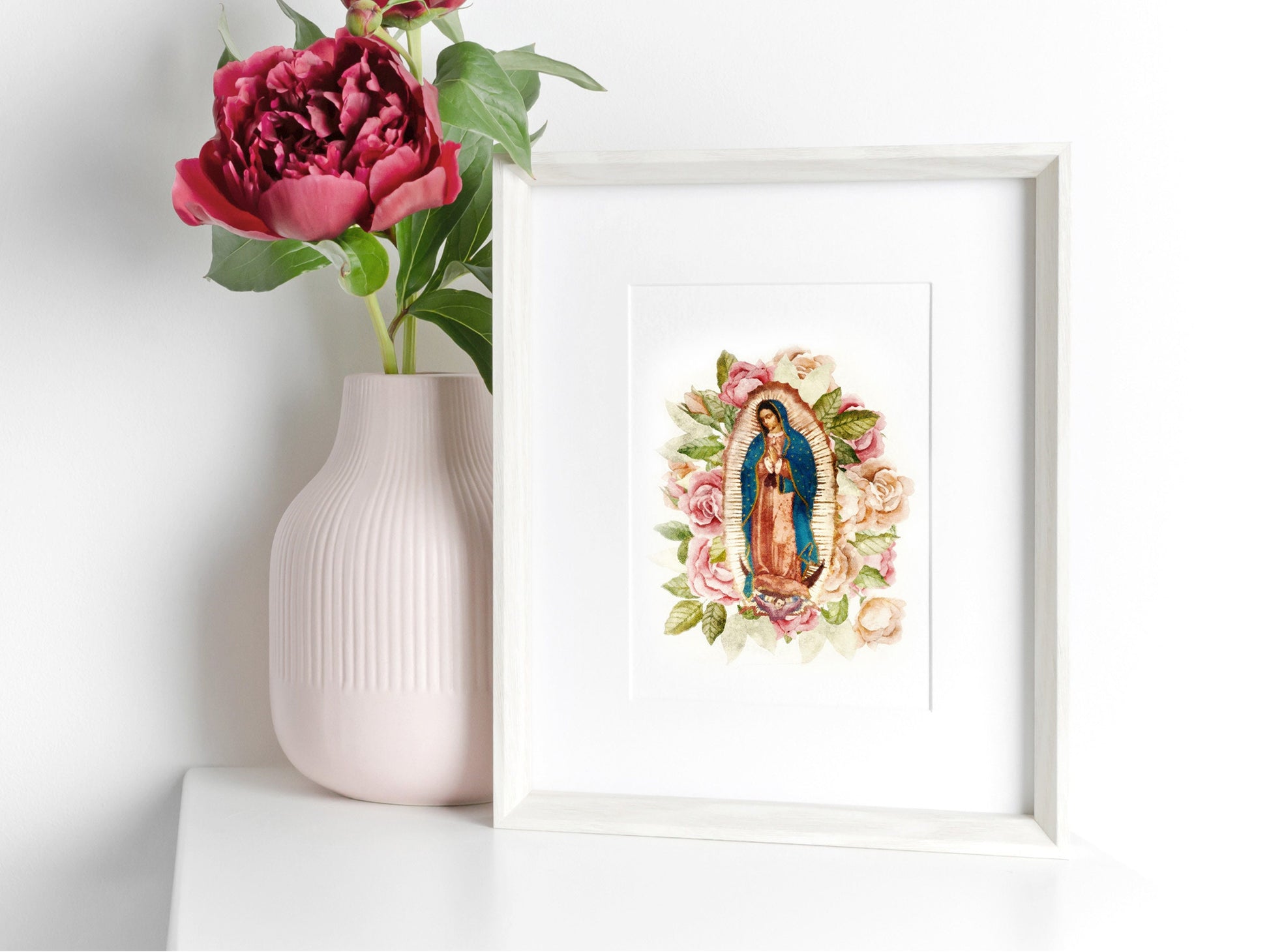 Our Lady of Guadalupe Print | Catholic Artwork | Our Lady of Guadalupe Art | Catholic Wedding Gift | Confirmation Gift | Catholic Easter