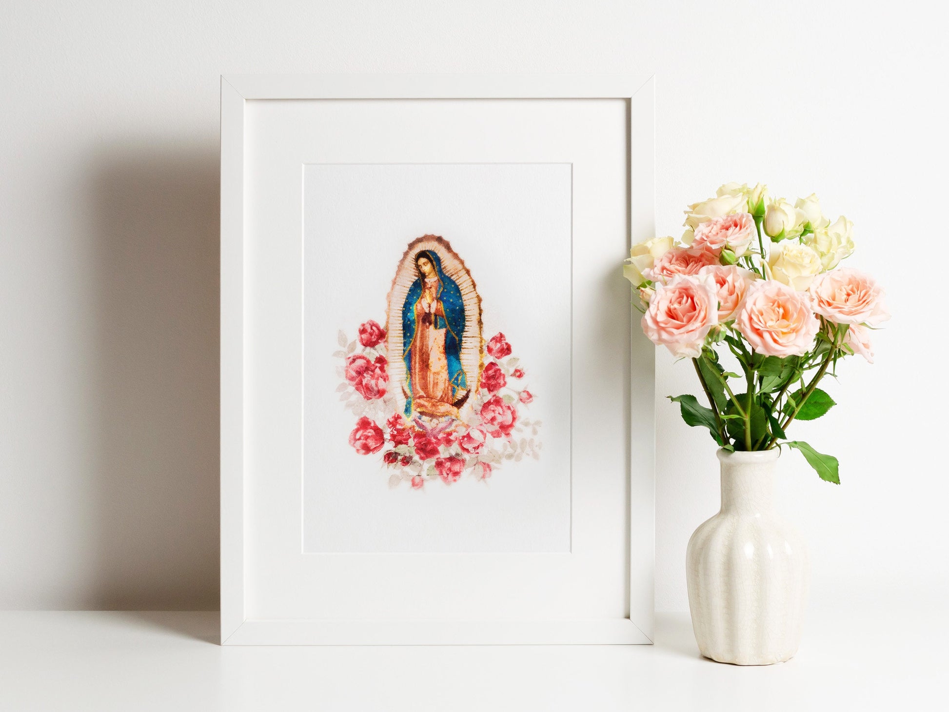 Our Lady of Guadalupe Print | Catholic Artwork | Our Lady of Guadalupe Art | Catholic Wedding Gift | Confirmation Gift | Catholic Easter