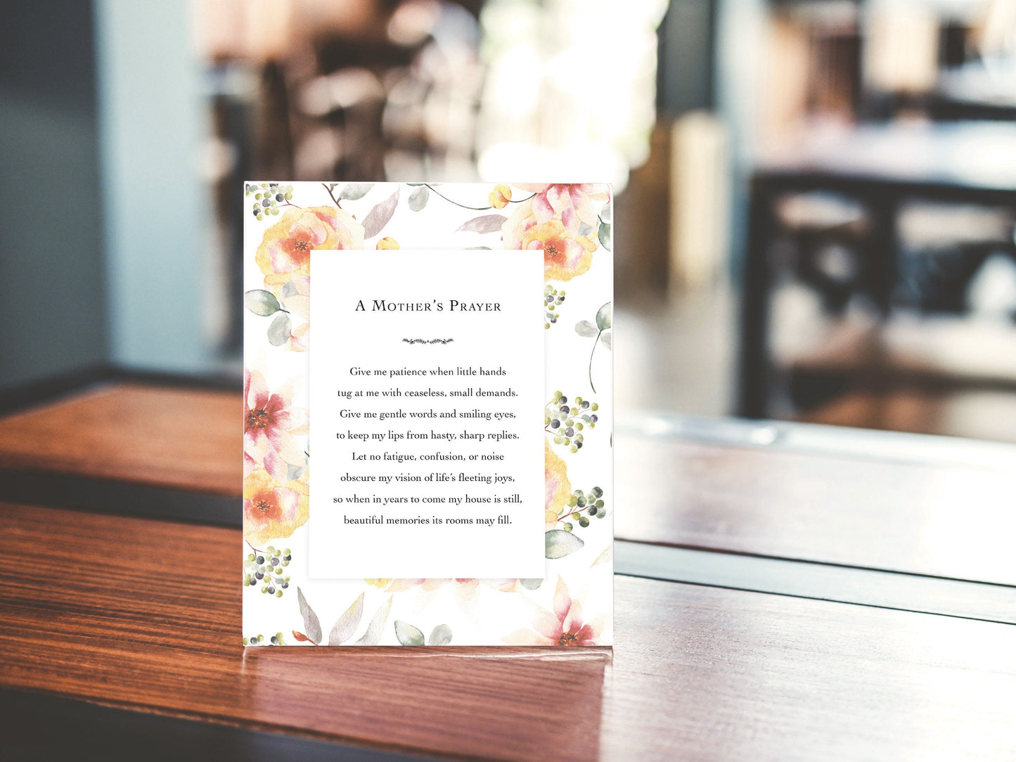 A Mother's Prayer Print | Mother's Day Gift | Catholic Art | Catholic Gift | Christian Gift | Gift for Mom | Gift for Grandma