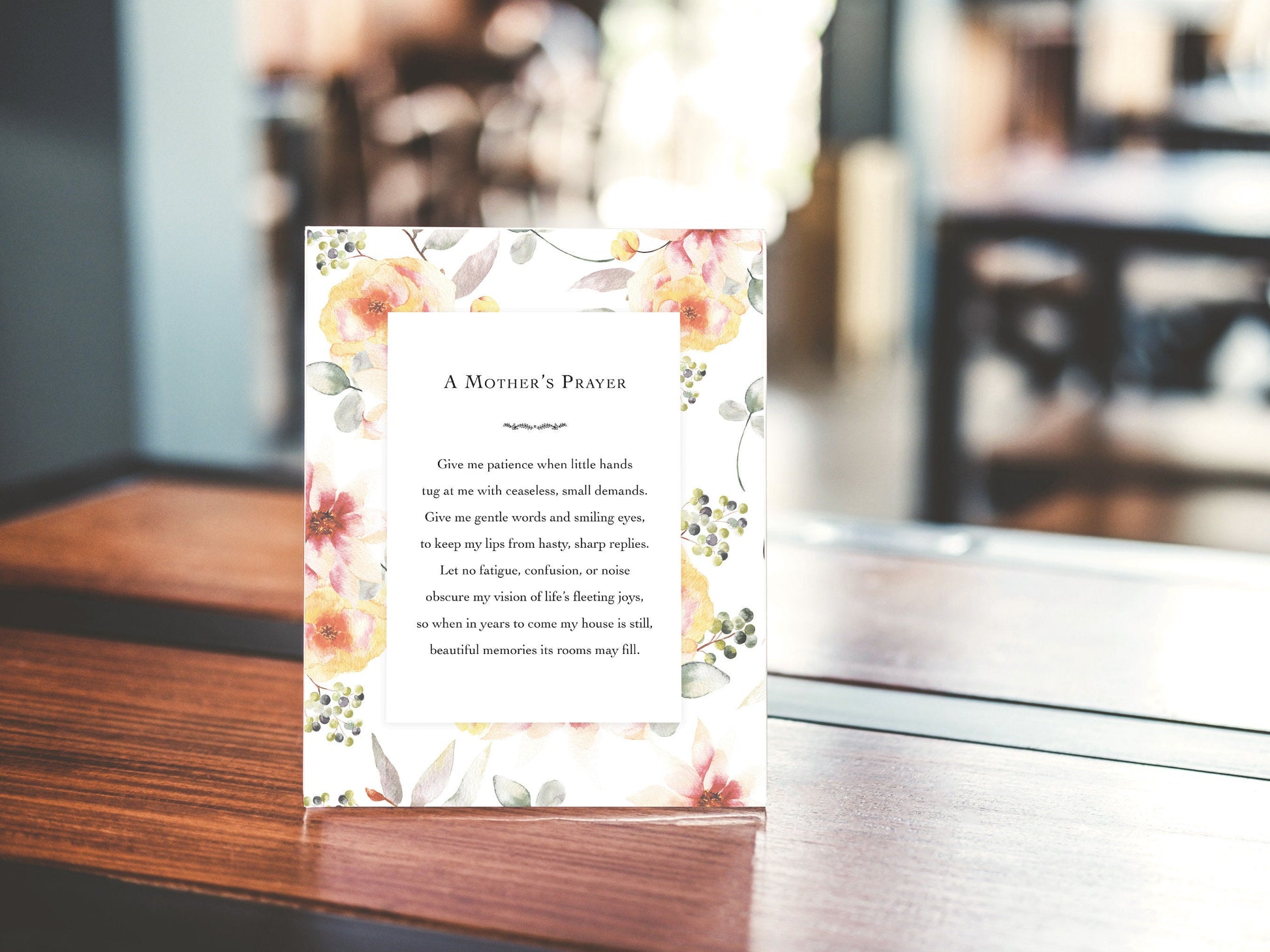 A Mother's Prayer Print | Mother's Day Gift | Catholic Art | Catholic Gift | Christian Gift | Gift for Mom | Gift for Grandma