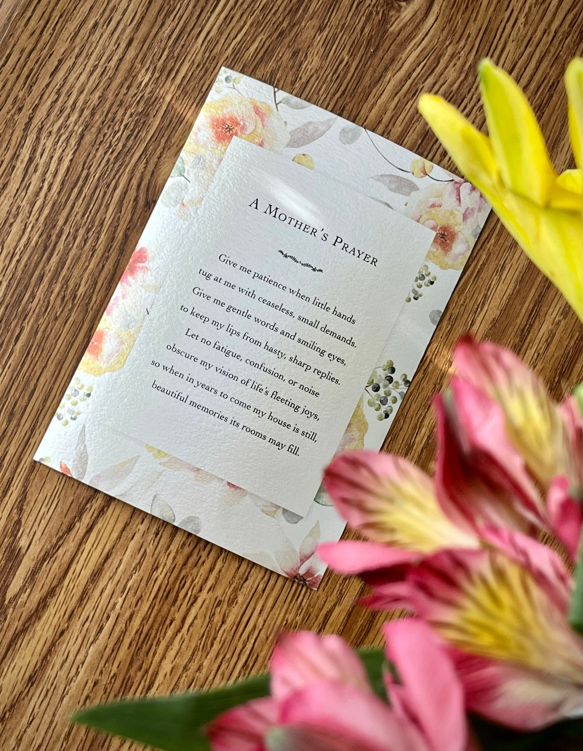 A Mother's Prayer Print | Mother's Day Gift | Catholic Art | Catholic Gift | Christian Gift | Gift for Mom | Gift for Grandma