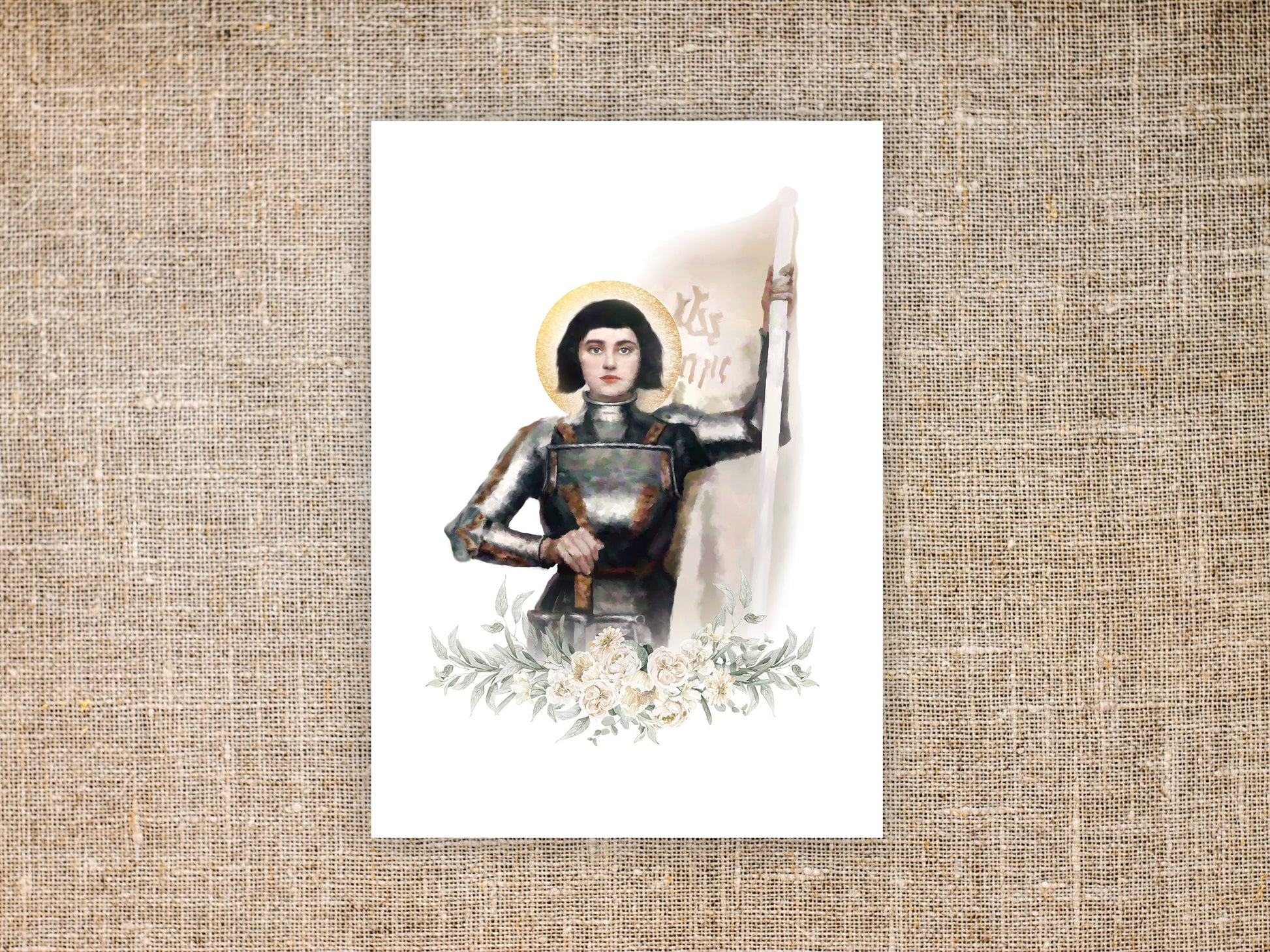 Joan of Arc Print | Joan of Arc Art | Catholic Gifts | Catholic Confirmation Gift | Catholic Saints | Saint Joan of Arc