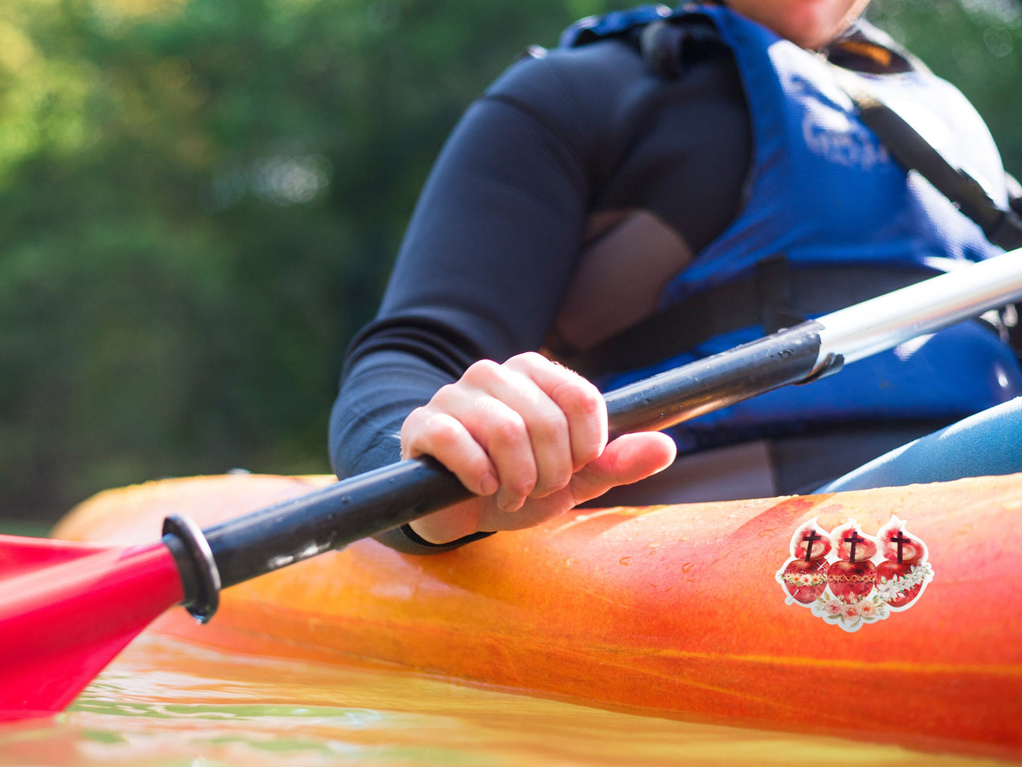 Hearts of the Holy Family Sticker | Catholic Sticker | Catholic Gifts | Baptism Gifts | Catholic Wedding Favors | Catholic Decals