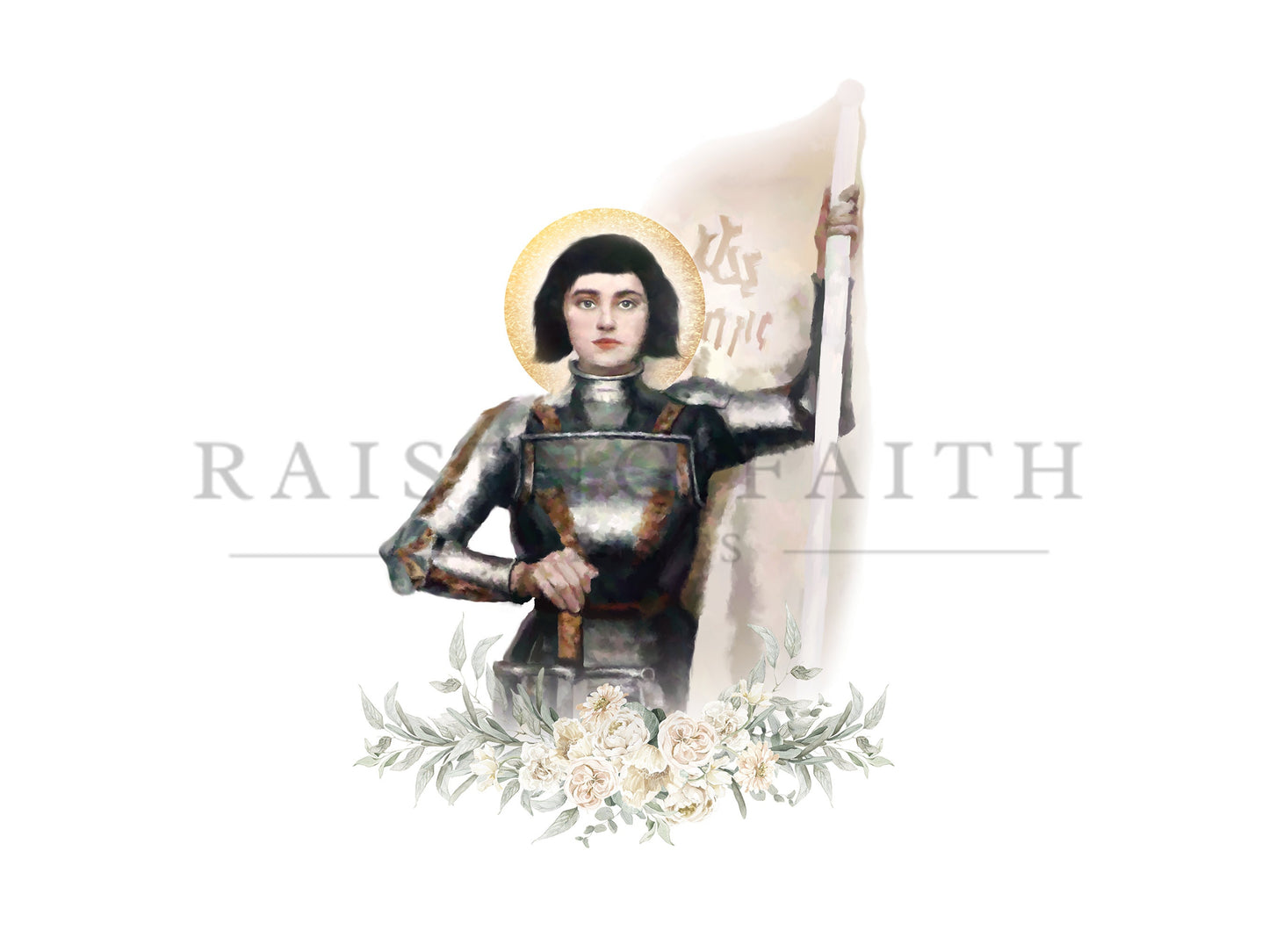 Joan of Arc Print | Joan of Arc Art | Catholic Gifts | Catholic Confirmation Gift | Catholic Saints | Saint Joan of Arc