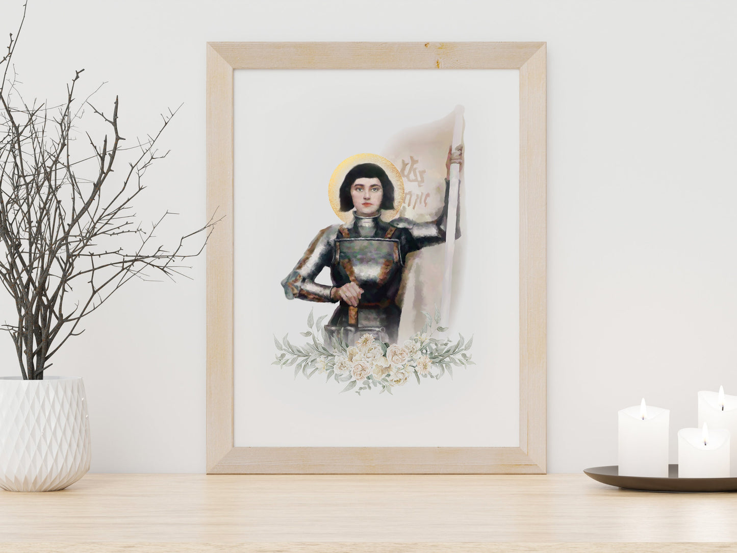 Joan of Arc Print | Joan of Arc Art | Catholic Gifts | Catholic Confirmation Gift | Catholic Saints | Saint Joan of Arc