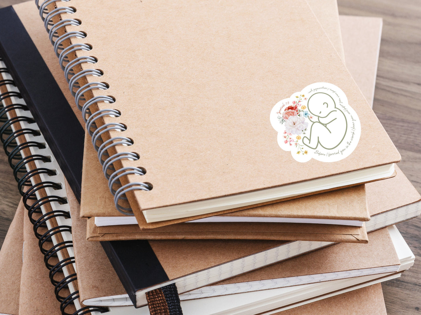 Prolife Sticker | Catholic Sticker | Catholic Gifts | Miscarriage Gift | Prolife Art | Catholic Confirmation Gift | Jeremiah 1:5 Bible Verse