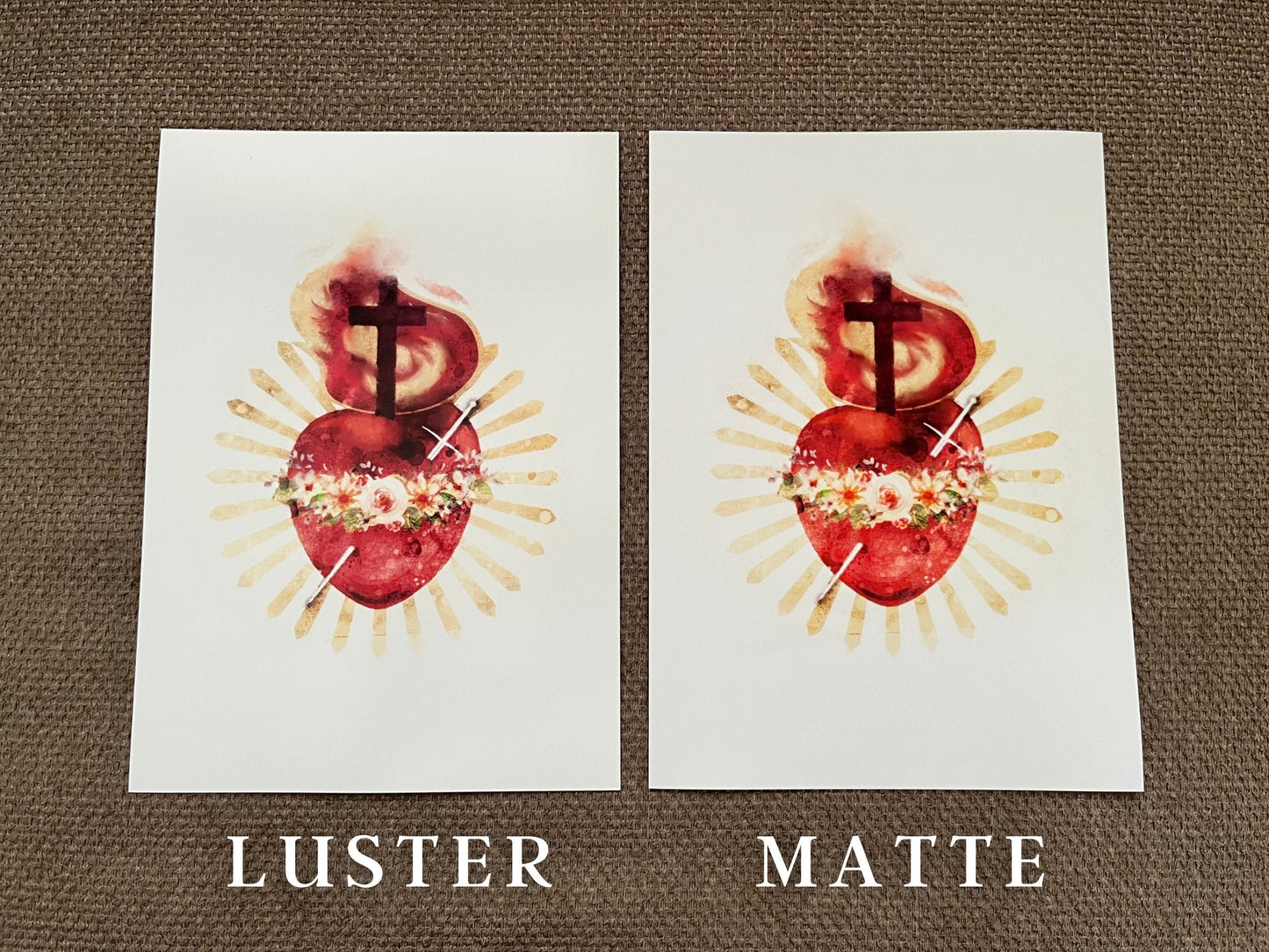Immaculate Heart of Mary Print | Catholic Artwork | Catholic Gift | Catholic Confirmation Gift | Catholic Wall Art | Godparent Gift