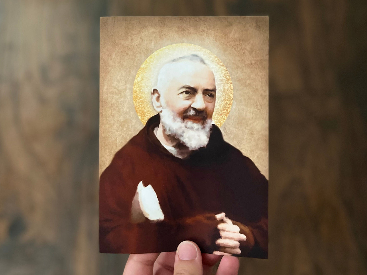 Padre Pio Print | Catholic Artwork | Padre Pio Gift | Catholic Gift for Men | Catholic Confirmation Gift | Ordination Gift | Priest Gift