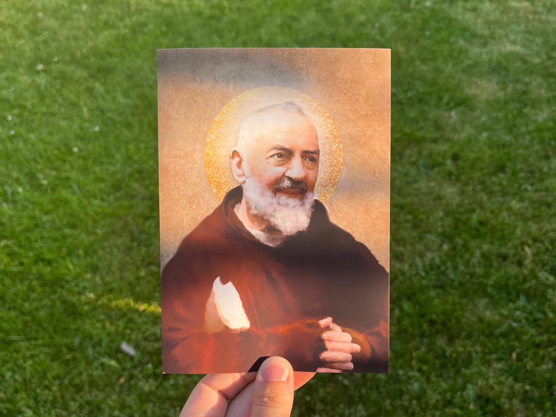 Padre Pio Print | Catholic Artwork | Padre Pio Gift | Catholic Gift for Men | Catholic Confirmation Gift | Ordination Gift | Priest Gift