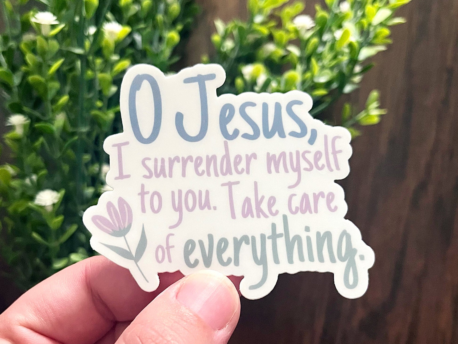 Surrender Novena Sticker | Catholic Sticker | Catholic Gift | Godparent Gift | Catholic Wedding Favor | Catholic Kids Gift | Christian