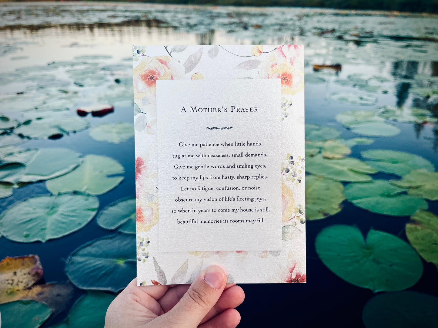 A Mother's Prayer Print | Mother's Day Gift | Catholic Art | Catholic Gift | Christian Gift | Gift for Mom | Gift for Grandma