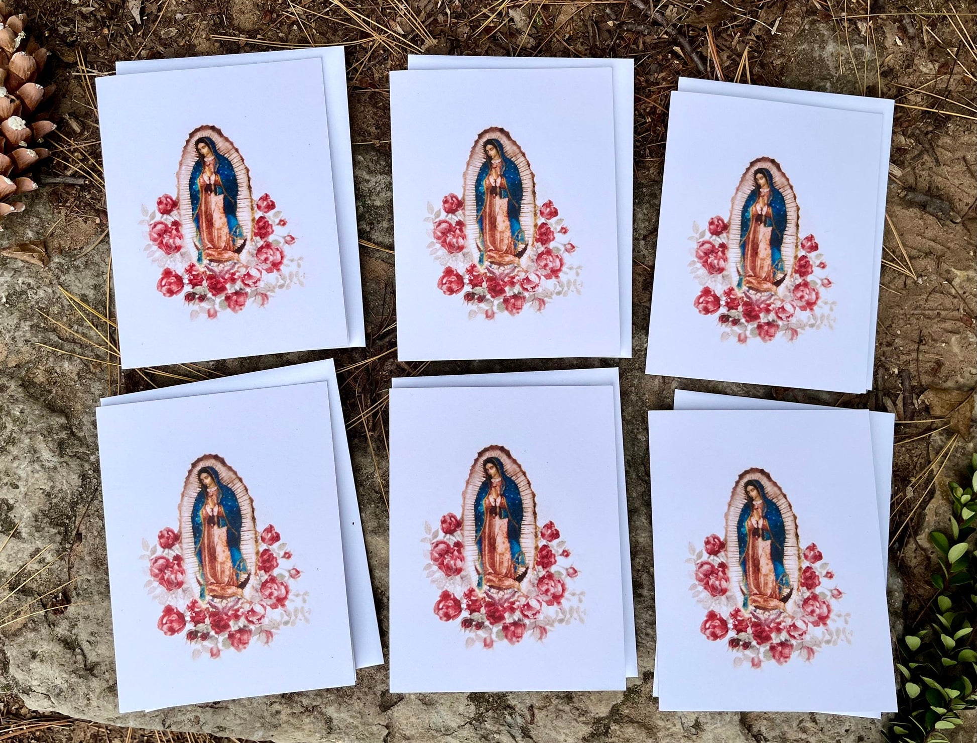 Our Lady of Guadalupe Greeting Cards | Catholic Christmas Cards | Blank Notecards | Catholic Gifts | Greeting Cards Set | Catholic Art
