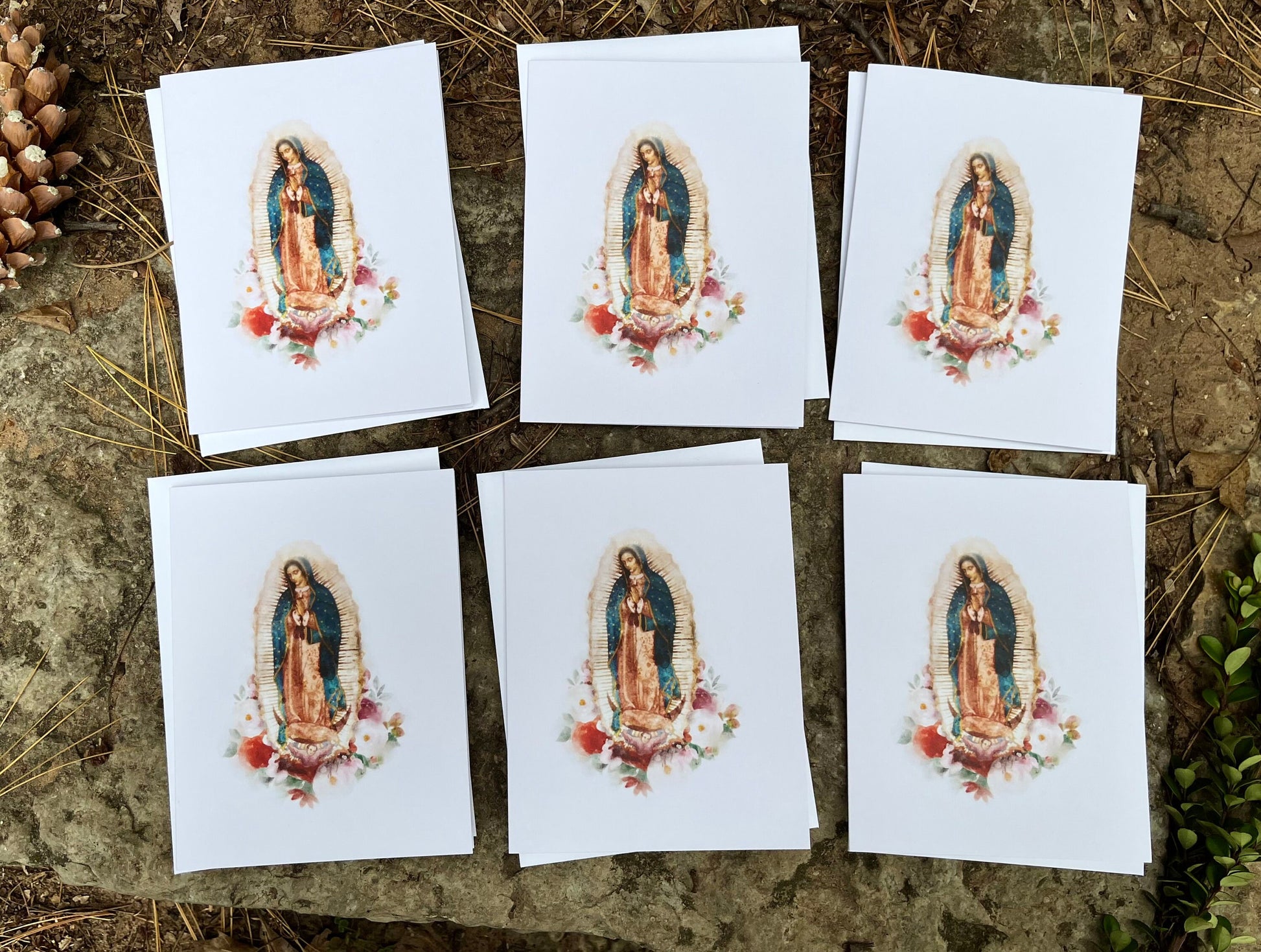 Our Lady of Guadalupe Greeting Cards | Catholic Christmas Cards | Blank Notecards | Catholic Gifts | Greeting Cards Set | Catholic Art