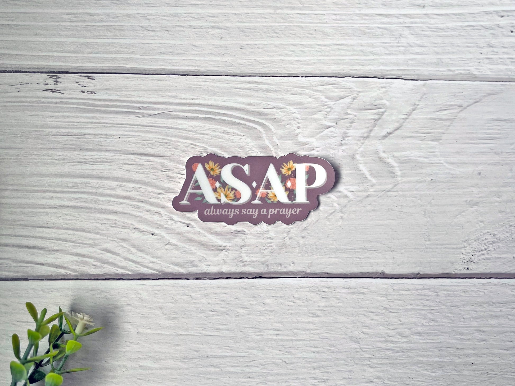 ASAP Sticker | Always Say A Prayer | Catholic Sticker | Christian Gift | Godparent Gift | Catholic Wedding Favor | Catholic Gifts for Women
