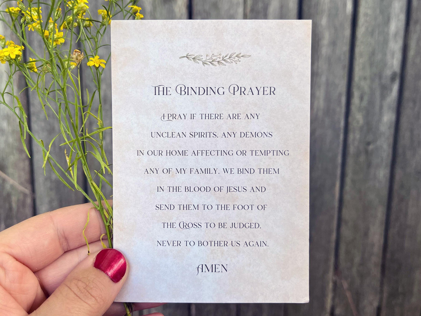 The Binding Prayer Card Print | Binding Prayer | Christian Prayer | Catholic Gift | Catholic Gifts | Prayer Card