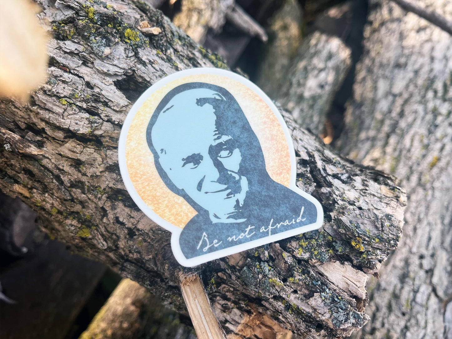 St. John Paul II Sticker | Catholic Sticker | Catholic Men's Gift | Godparent Gift | Catholic Wedding Favor | SJPII | Be Not Afraid