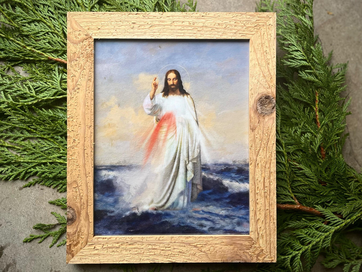 Ocean of Mercy Print | Catholic Artwork | Divine Mercy | Jesus | Catholic Gift | Catholic Godparent Gift | Christian Art | Christian Gift