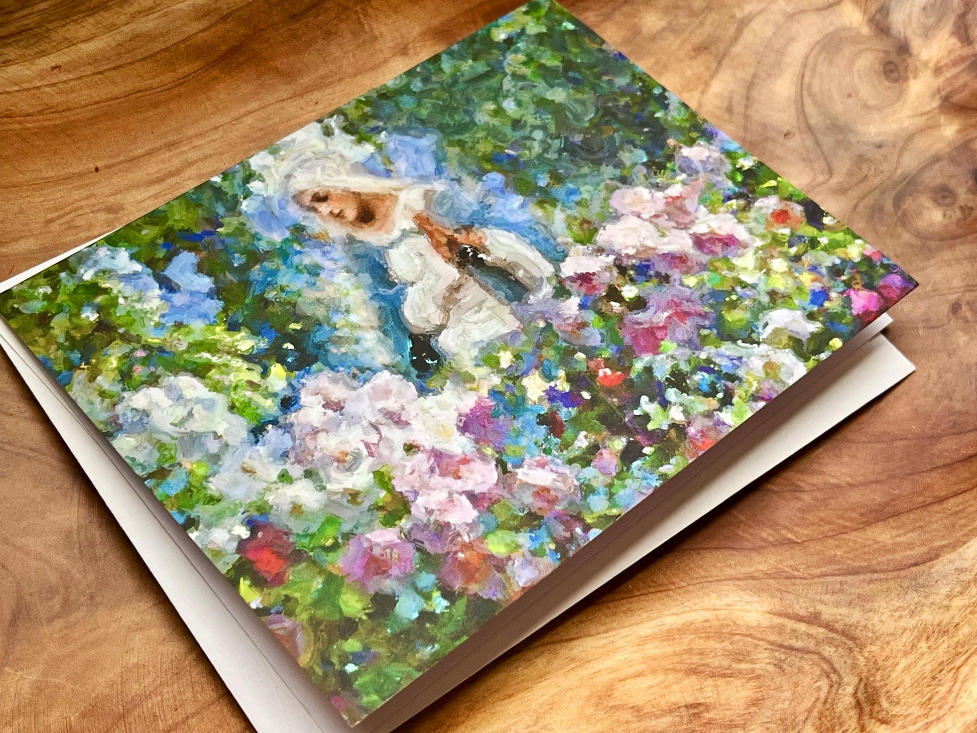 Our Lady Among the Flowers Greeting Cards | Catholic Greeting Cards | Catholic Gifts | Marian Gifts | Catholic Blank Notecards