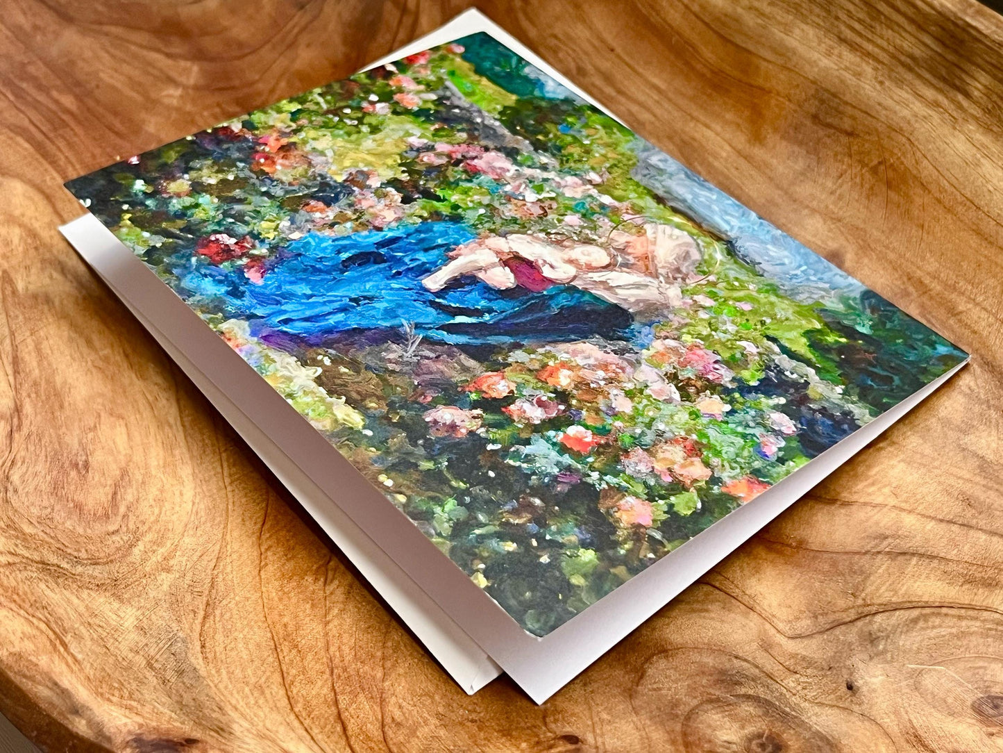 Our Lady Among the Flowers Greeting Cards | Catholic Greeting Cards | Catholic Gifts | Marian Gifts | Catholic Blank Notecards