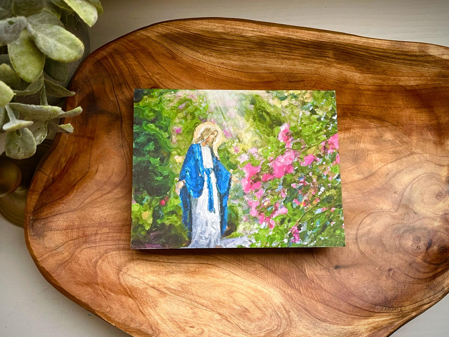 Our Lady Among the Flowers Greeting Cards | Catholic Greeting Cards | Catholic Gifts | Marian Gifts | Catholic Blank Notecards