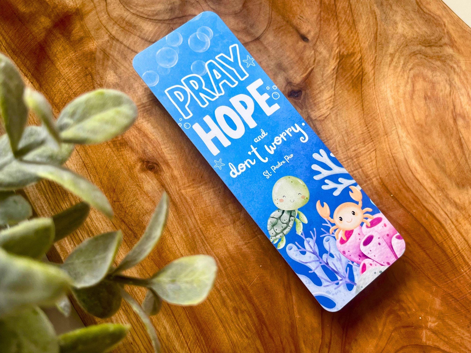 Christian Kids' Bookmark | St. Padre Pio Quote | Catholic Gift | Bookmark for Bible | Retreat Giveaway