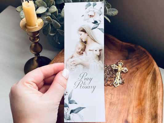 Pray the Rosary Companion Pamphlet | Rosary Helper | Catholic | Catholic Rosary | Rosary Mysteries | Catholic Gift | Lent | Easter Gift