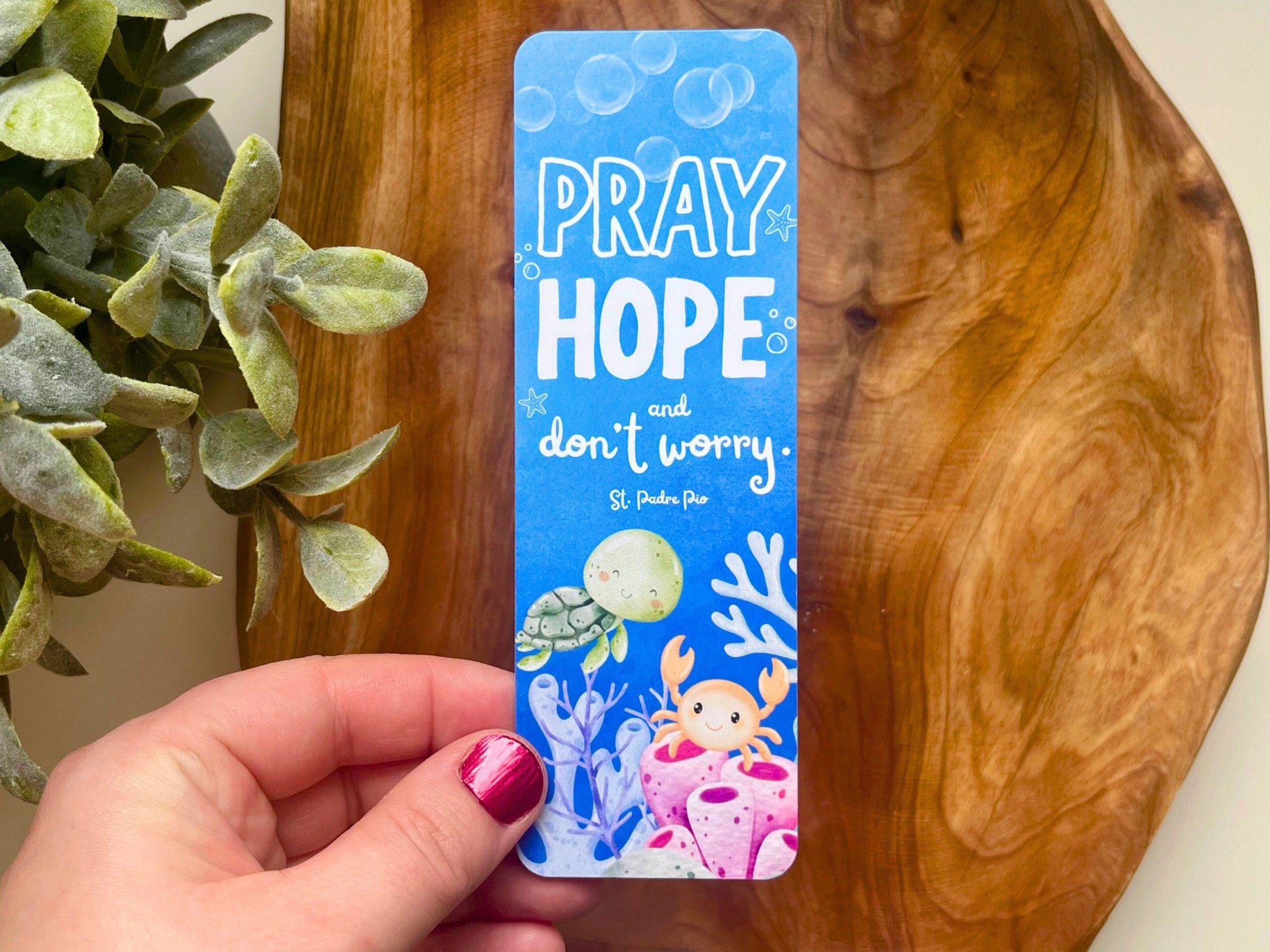 Christian Kids' Bookmark | St. Padre Pio Quote | Catholic Gift | Bookmark for Bible | Retreat Giveaway