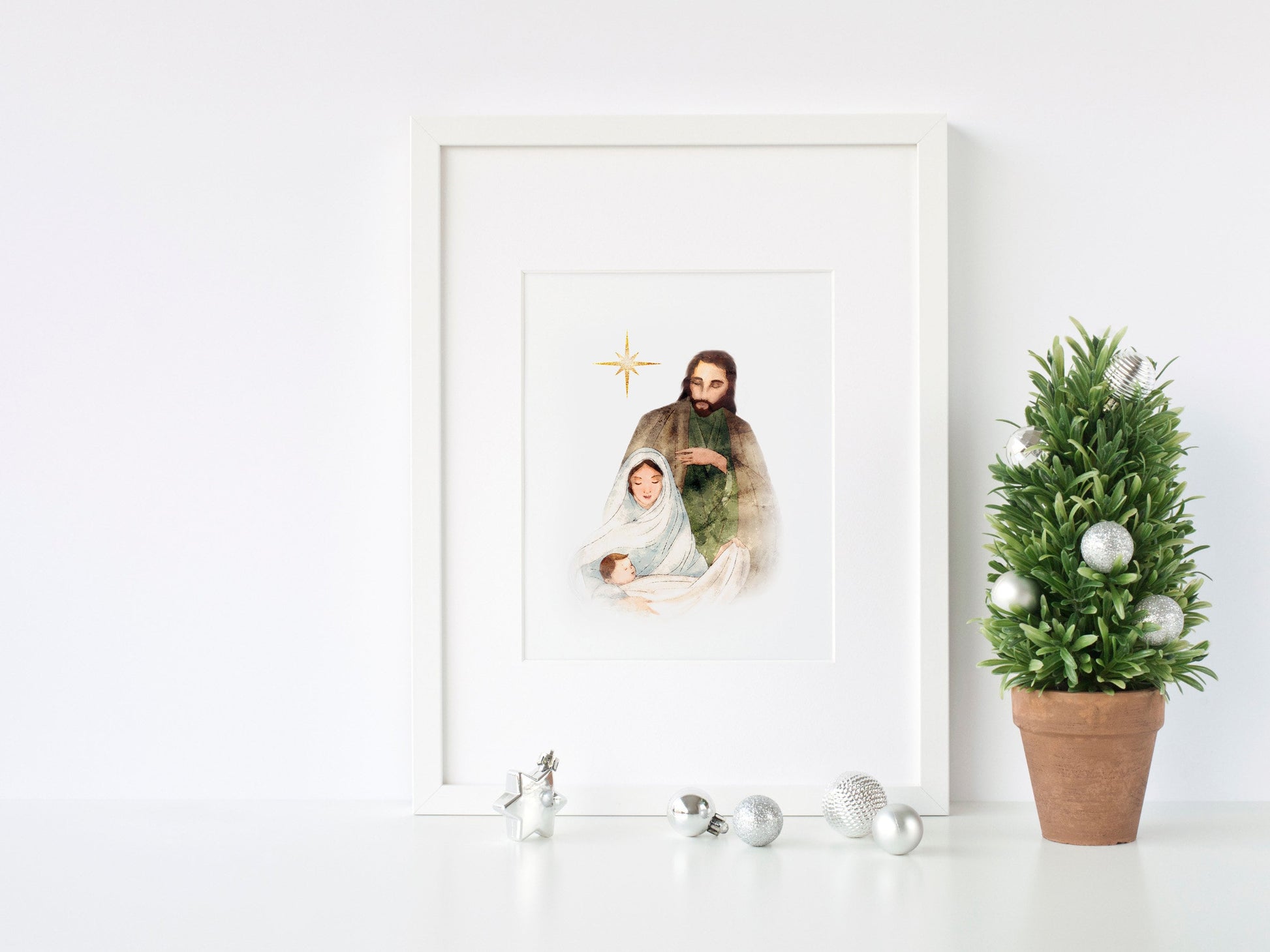 Holy Family Print | Nativity | Christmas Gift | Christmas Print | Catholic Art | Catholic Artwork | Catholic Christmas Gift | Christian Gift