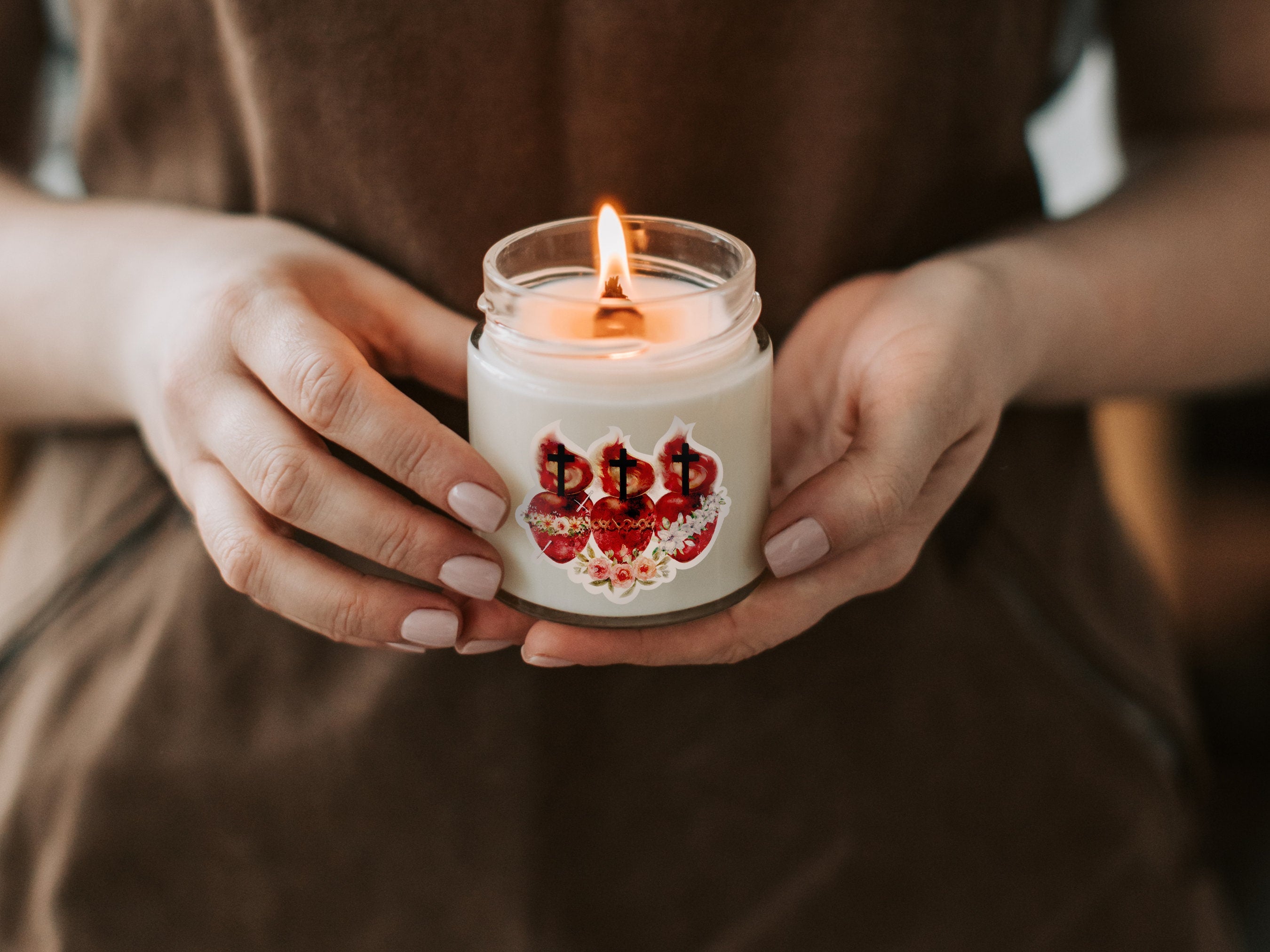Hearts of the Holy Family Sticker