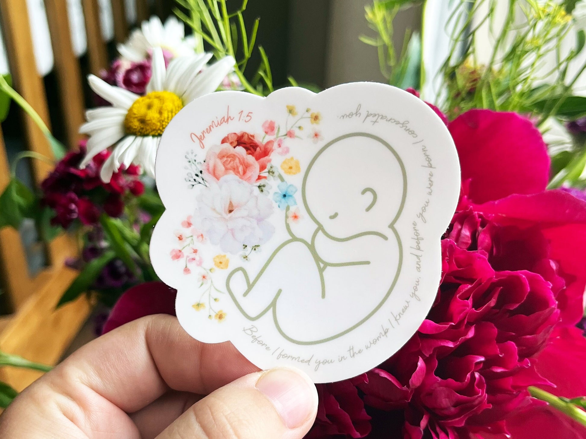 Jeremiah 1:5 Pro-life Sticker