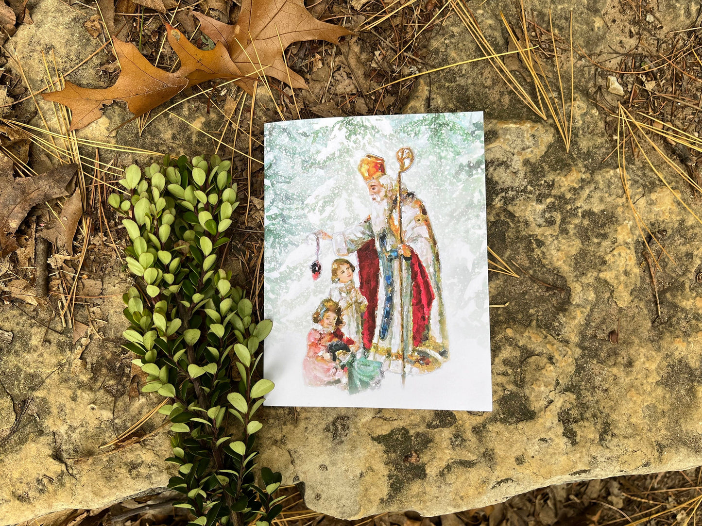 St. Nicholas Greeting Cards | Catholic Christmas Greeting Cards | Christmas Cards | Catholic Gifts | Greeting Cards Set | Catholic Art