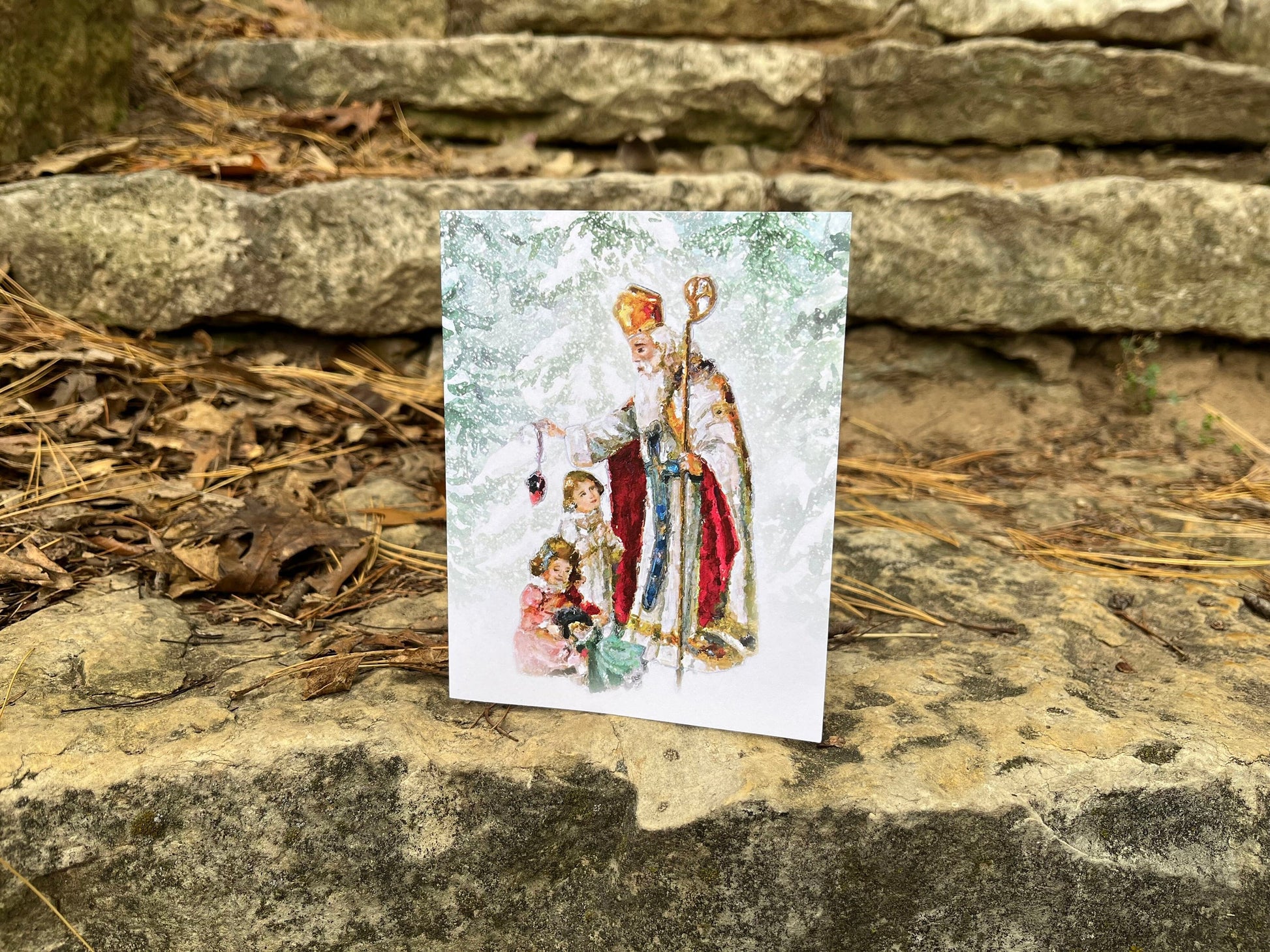 St. Nicholas Greeting Cards | Catholic Christmas Greeting Cards | Christmas Cards | Catholic Gifts | Greeting Cards Set | Catholic Art