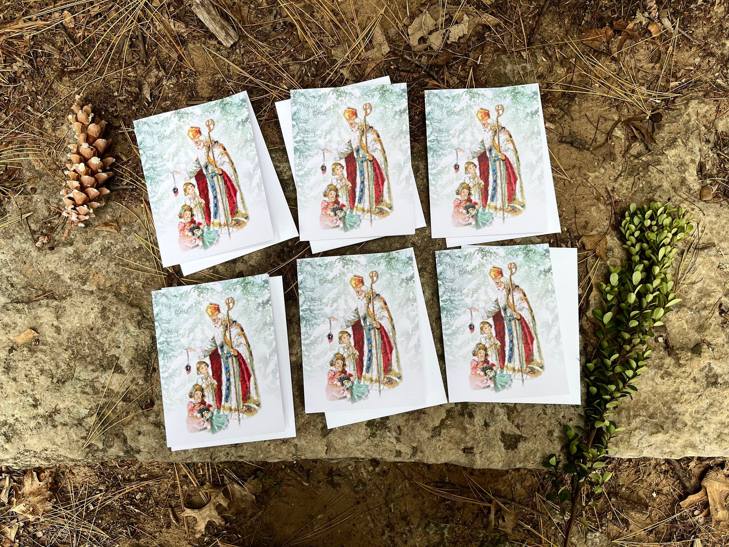 St. Nicholas Greeting Cards | Catholic Christmas Greeting Cards | Christmas Cards | Catholic Gifts | Greeting Cards Set | Catholic Art