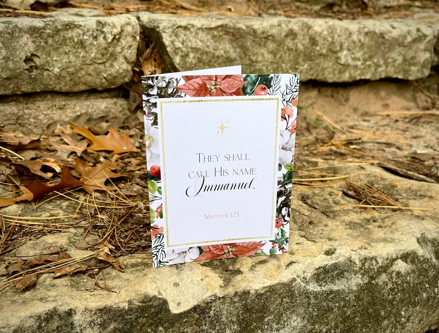 Matthew 1:23 Christmas Greeting Cards | Catholic Christmas Greeting Cards | Christmas Cards | Catholic Gifts | Greeting Cards Set