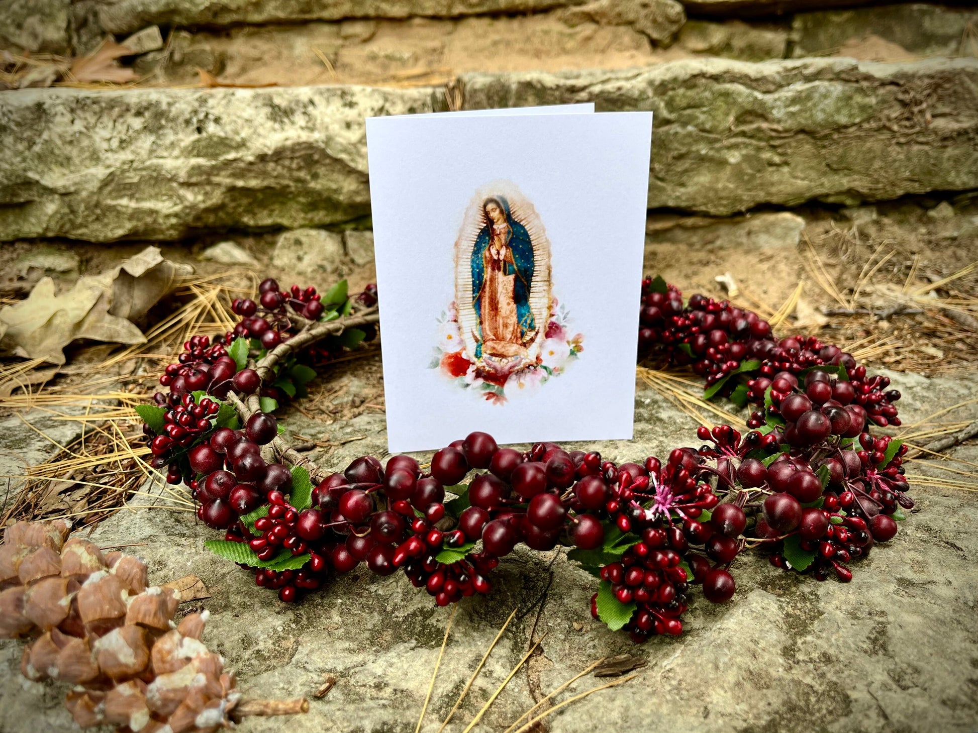 Our Lady of Guadalupe Greeting Cards | Catholic Christmas Cards | Blank Notecards | Catholic Gifts | Greeting Cards Set | Catholic Art