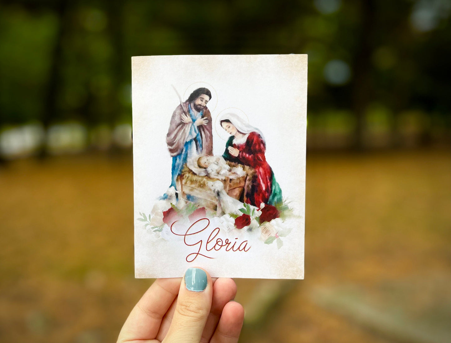 Holy Family Greeting Cards | Catholic Christmas Cards | Blank Notecards | Catholic Gifts | Greeting Cards Set | Nativity Notecards